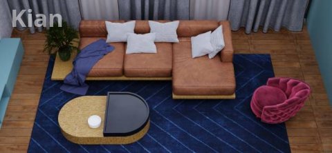 Modern L-Shaped Sofa Set