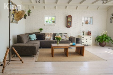 Modern grey couch and pillows 3